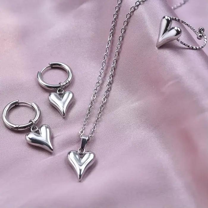 Ensemble de bijoux d'amour pour filles élégantes
