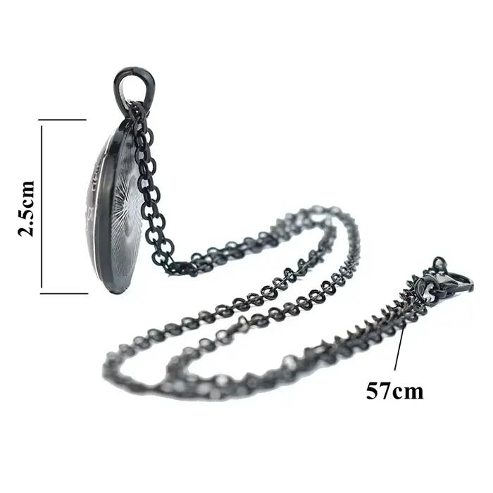 Collier planète galAct phosphorescente avec pendentif en verre