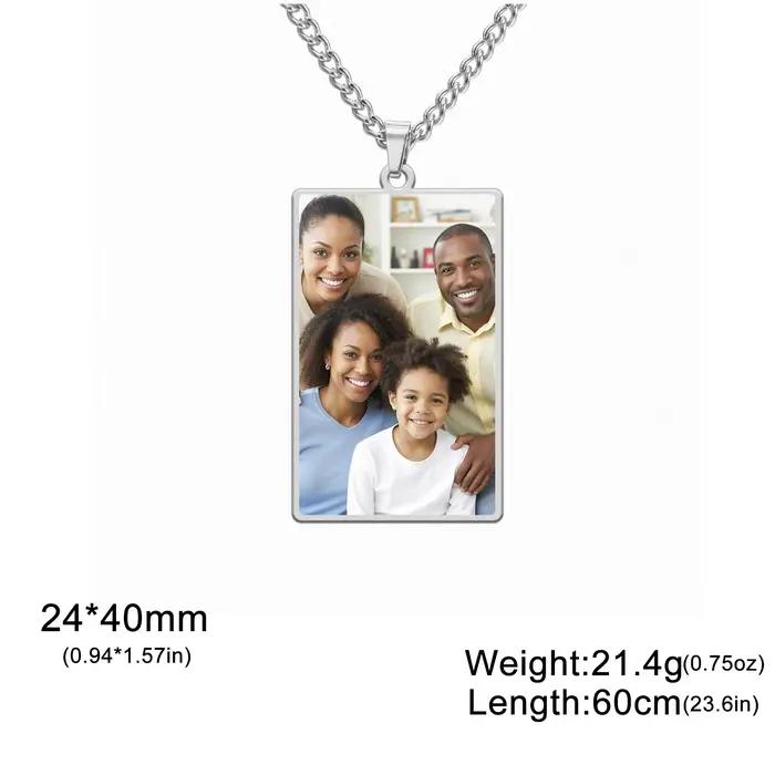 Charmant collier personnalisé imprimé en couleur