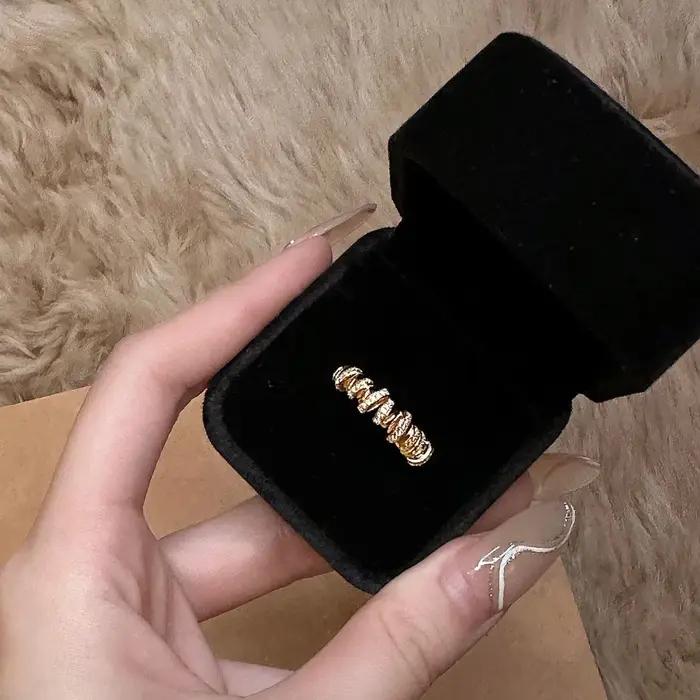 Bague torsadée en diamant pour femmes