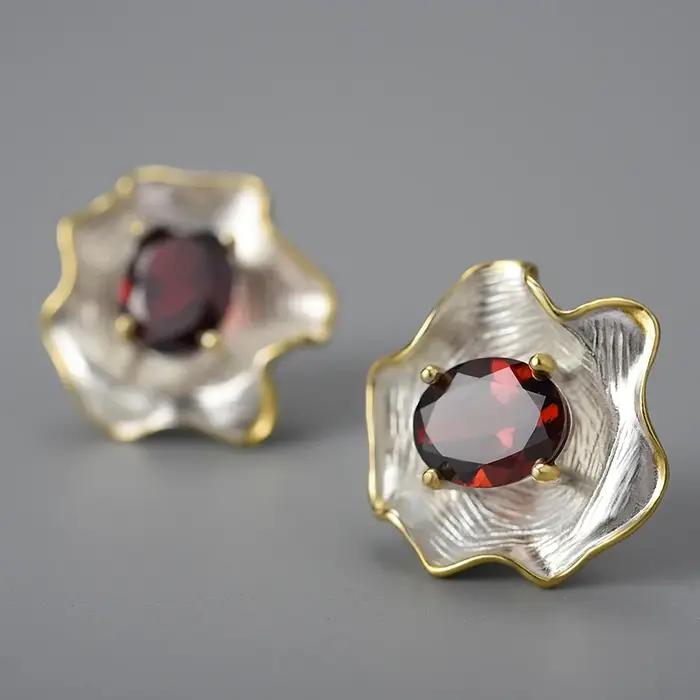 Lotus Fun – boucles d'oreilles en argent Sterling 925 pour femmes