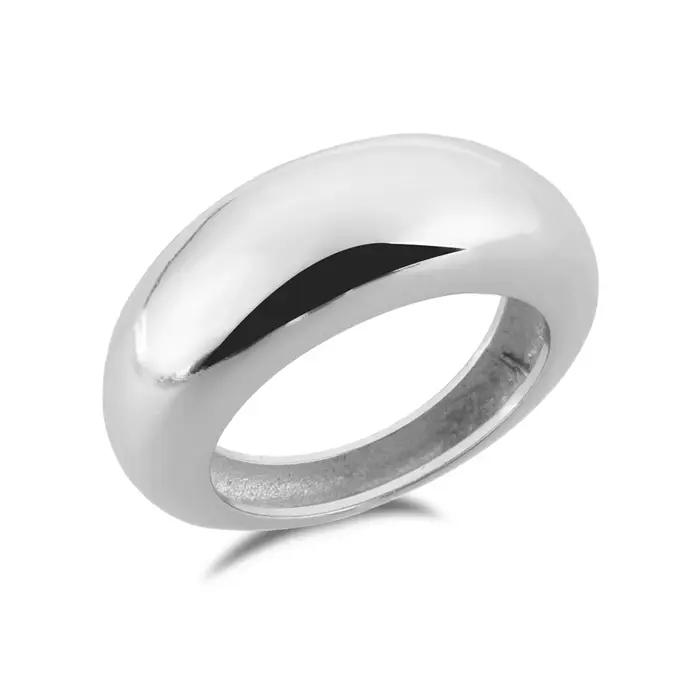 DPLAOPA – bague à dôme fin en argent Sterling 925, pavé de Zircon CZ, bague à dôme fin pour femmes,