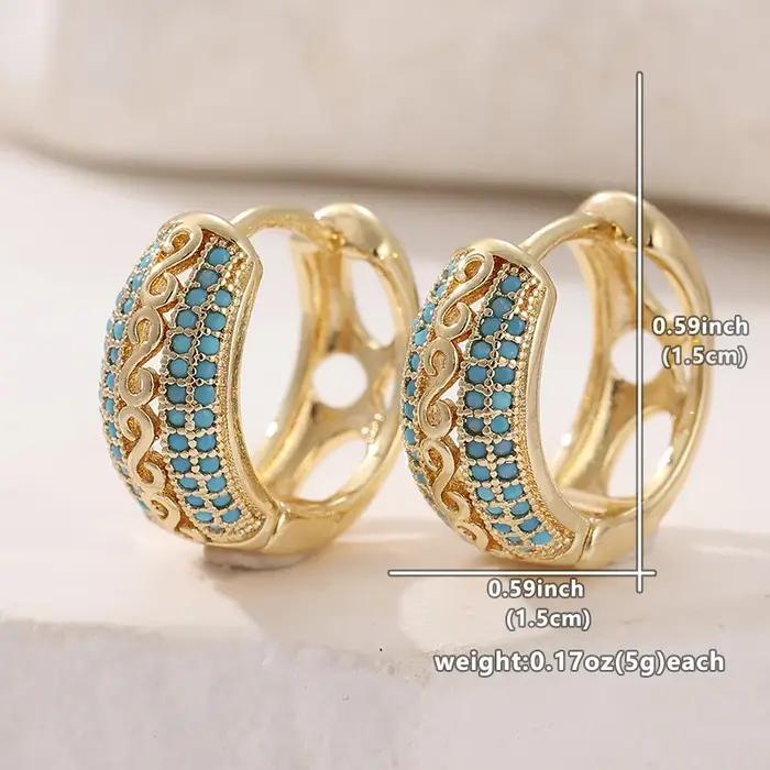 Boucles d'Oreilles Élégantes et Rétro en Bronze Pour Femmes Usage Quotidien et Occasions Spéciales