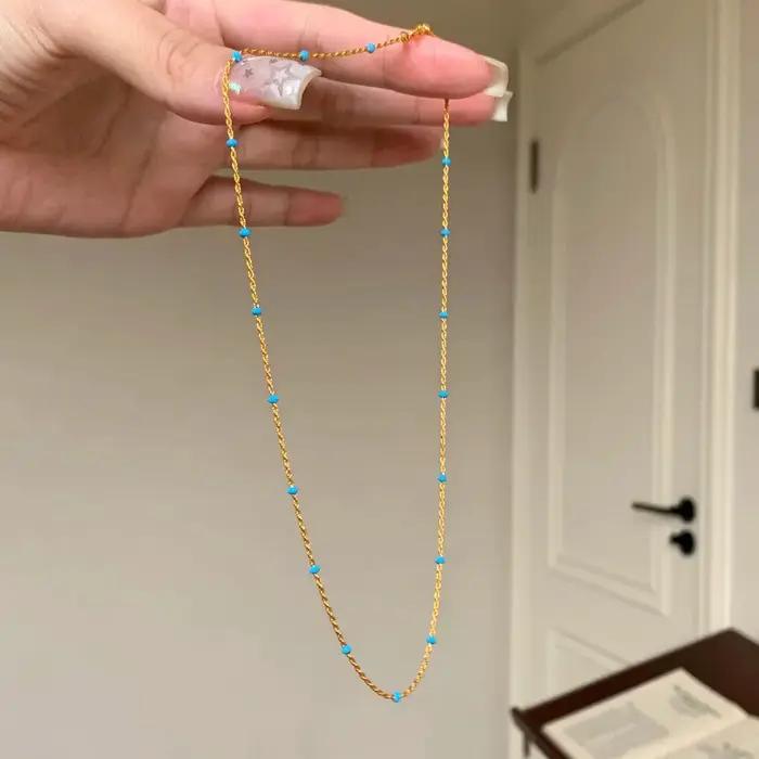 Bracelet minimaliste en chaîne Figaro pour femme