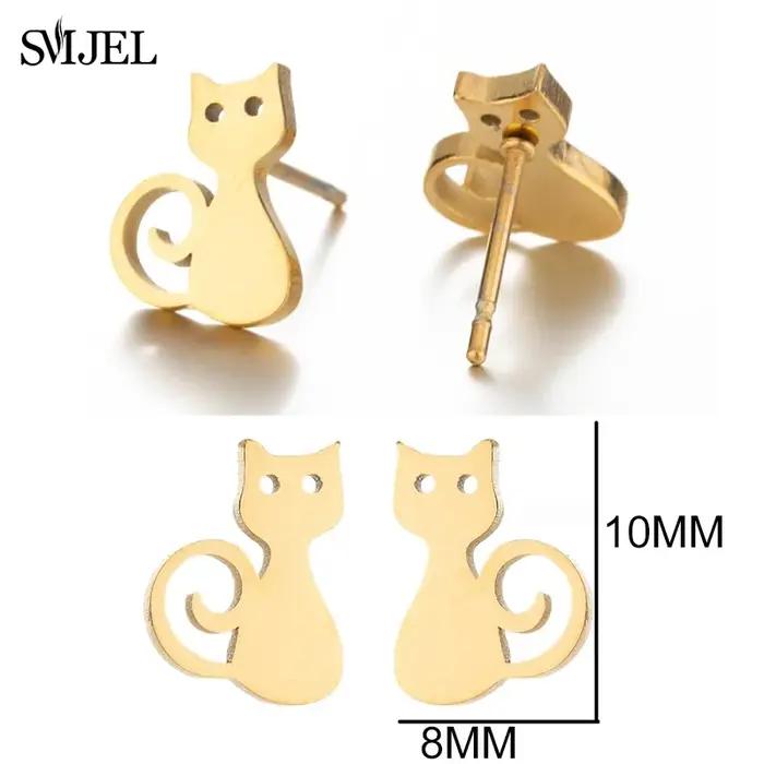 Boucles d'oreilles en acier inoxydable pour femme