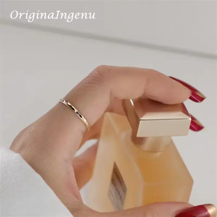 Bague martelée remplie d'or 14 carats