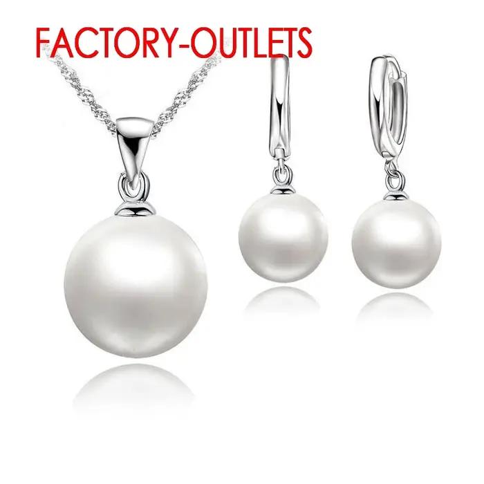Ensemble de bijoux de mariée en argent Sterling 925