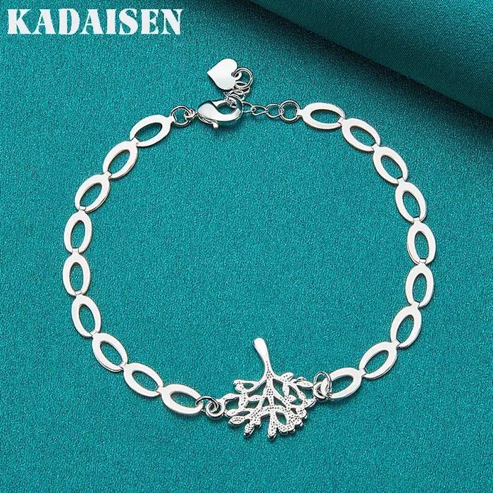 Bracelet Arbre de Vie en argent Sterling 925 pour femmes bijou de charme occasion spéciale cadeau d'anniversaire femme bracelet chaîne et maillons symbole de croissance et de prospérité