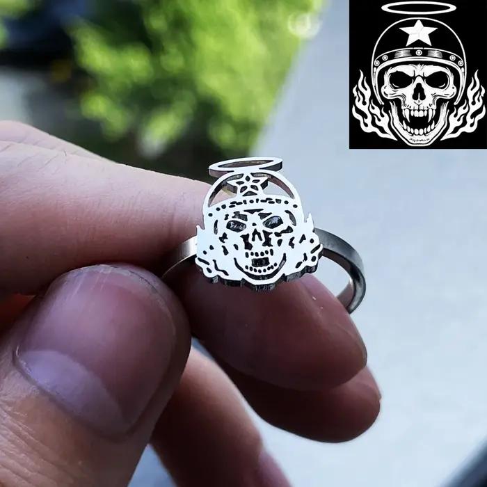Bague personnalisée avec logo pour homme et femme
