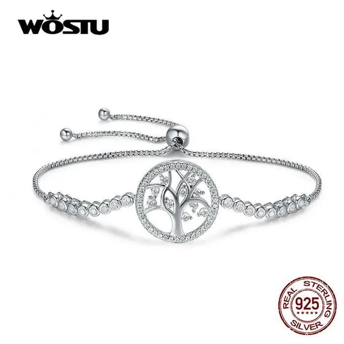 Bracelet tennis arbre de vie pour femme