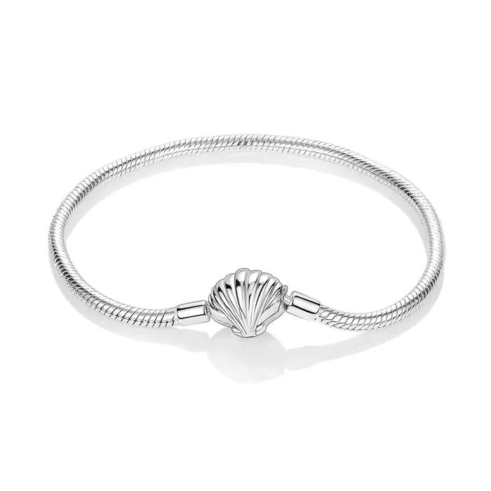 Bracelet en argent 925 pour femme, série Ocean, coquille, étoile de mer, tortue de mer, convient au