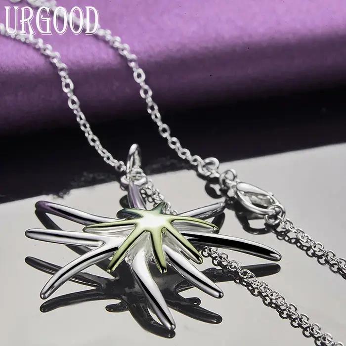 Collier élégant et tendance en forme d'étoile de mer