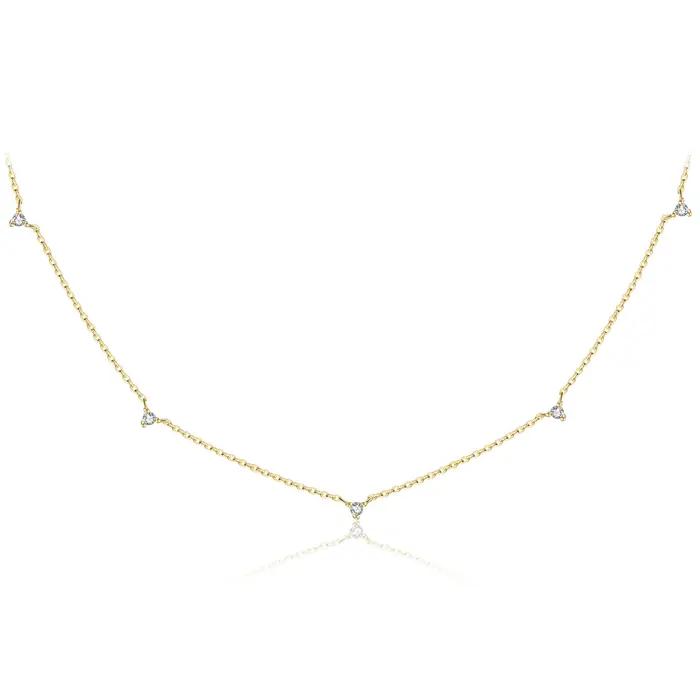 ANDYWEN 925 argent Sterling or Zircon CZ breloque tour de cou longue chaîne collier bijoux fins cristal fête