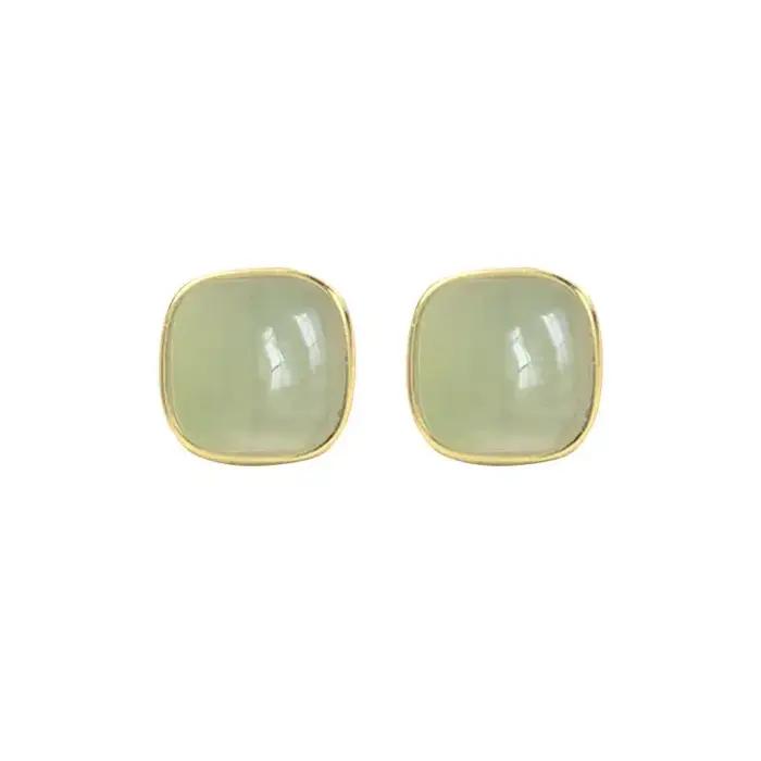 Boucles d'oreilles ethniques rétro, design géométrique or jaune clair, bijou de luxe pour femmes, élégantes et authentiques, occasions spéciales et quotidiennes
