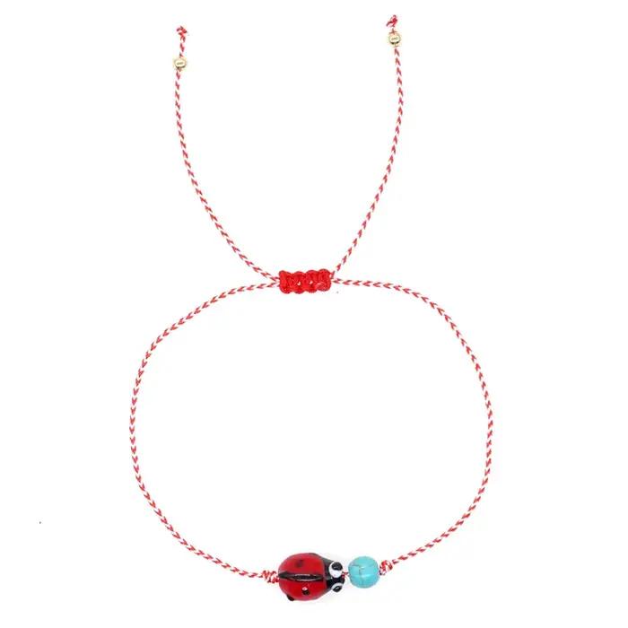 Bracelet Délicat en Perles de Cuivre Synthétiques pour Femme