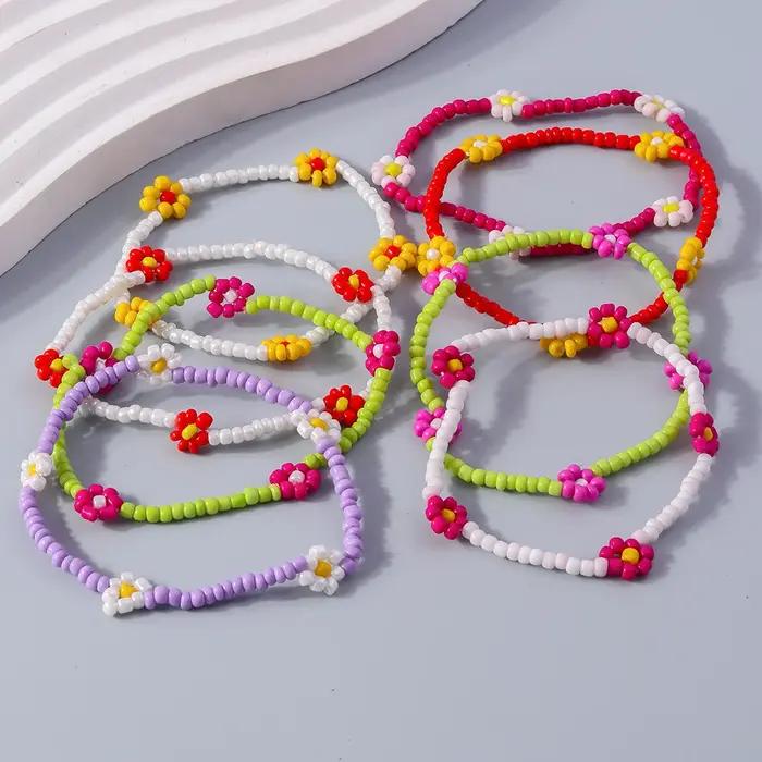 Bracelets de perles bohémien faits à la main pour femmes et filles