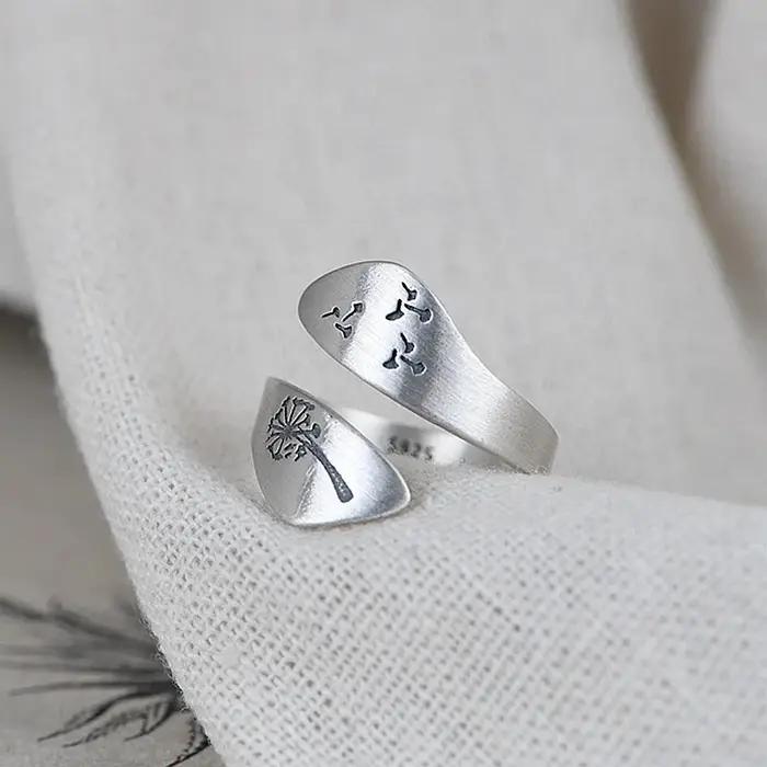 Buyee-Bague Ouverte en Argent Sterling 925 pour Homme et Femme