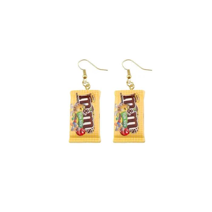 Boucles d'oreilles pendantes en résine pour femmes et enfants
