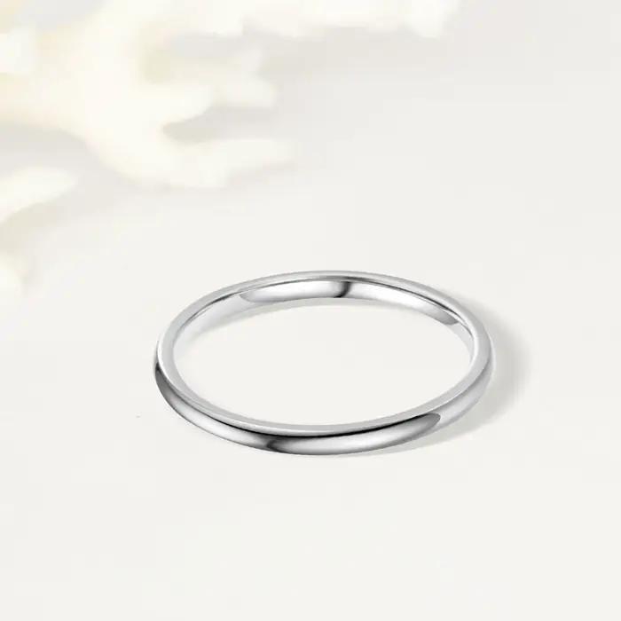 Alliance de mariage en argile classique pour femmes - Occasions spéciales et mariages