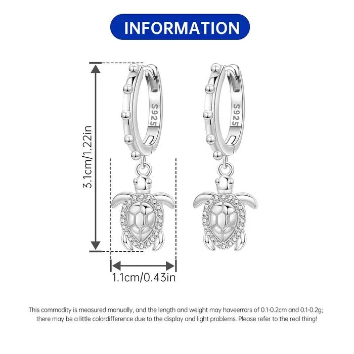 Orstarry Boucles d'oreilles pendantes en argent sterling 925
