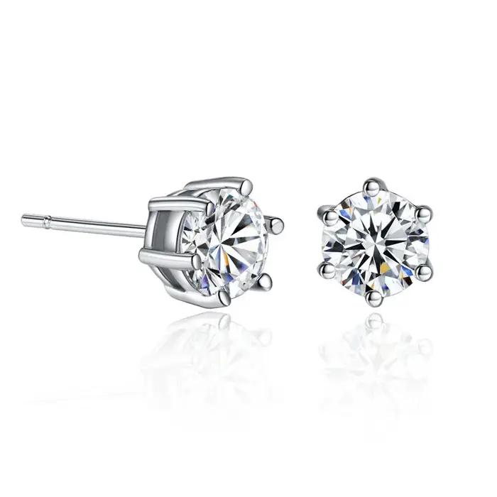 Boucles d'oreilles à clous en cristal pour femmes, délicates, fleur, Piercing, Cartilage, oreille, m