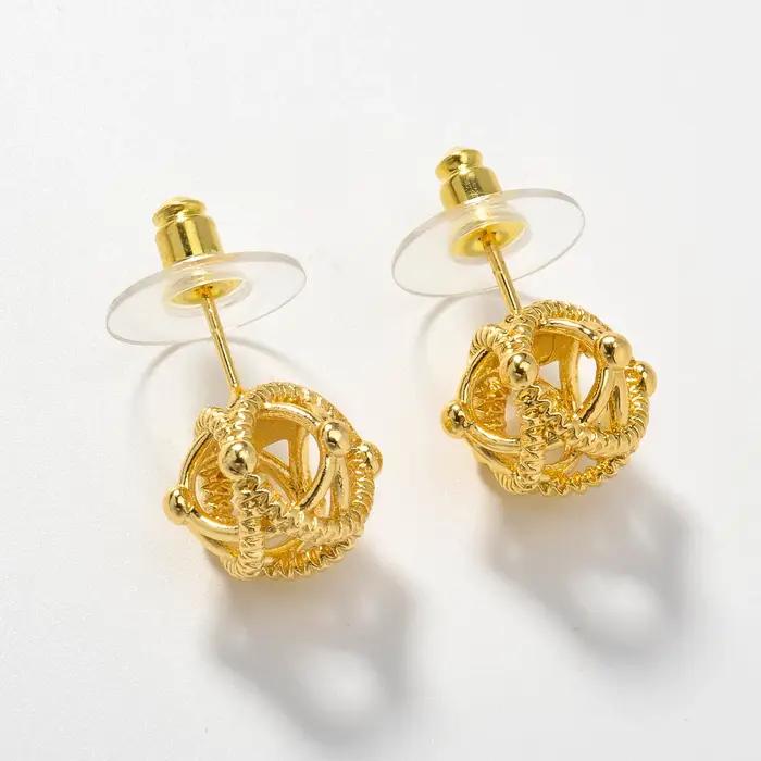 Diana bébé bohême luxe Dubai boucles d'oreilles plaqué or mariage mariée bijoux pour femmes cadeau saint valentin