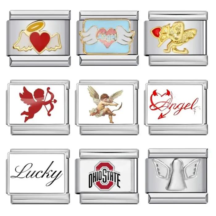 Chaîne à breloques italienne élastique motif star classique pour bracelets unisexes à personnaliser occassions spéciales