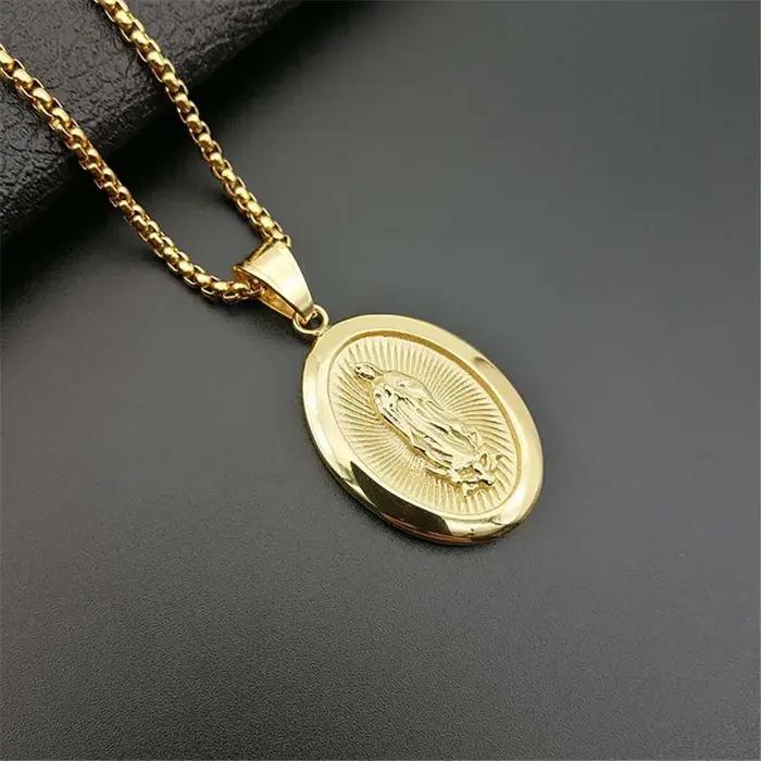 Collier avec Pendentif Vierge Marie pour Femme et Fille