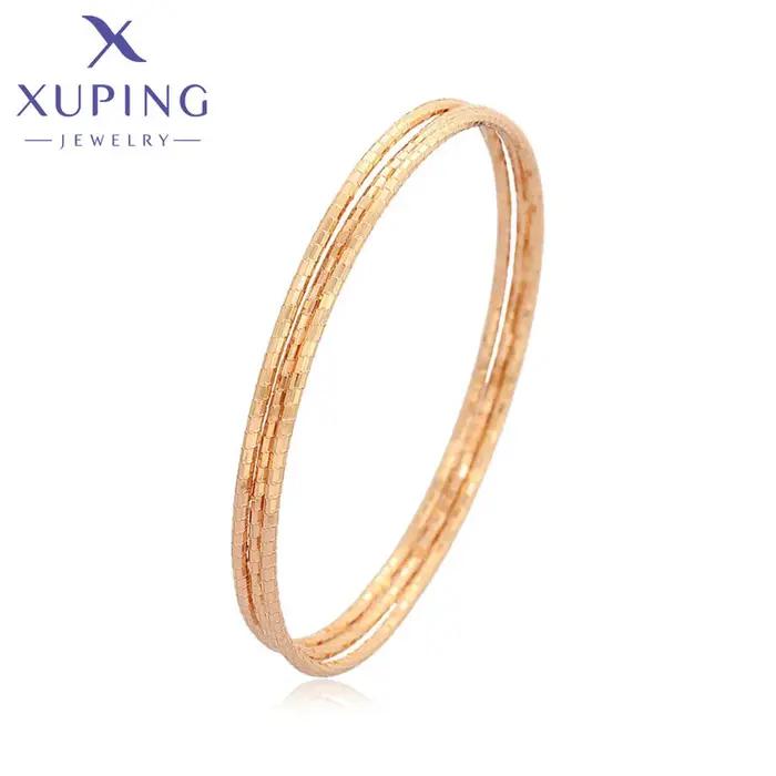 Xuping-Ensemble de bracelets plaqués or 67mm pour femmes