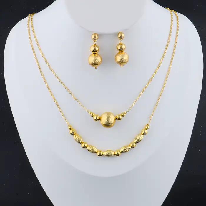 Ensemble collier et boucles d'oreilles à breloques pour femmes, ensembles de bijoux délicats, cadeau pour fête, mariage, rencontres, bijoux élégants, accessoires pour femmes