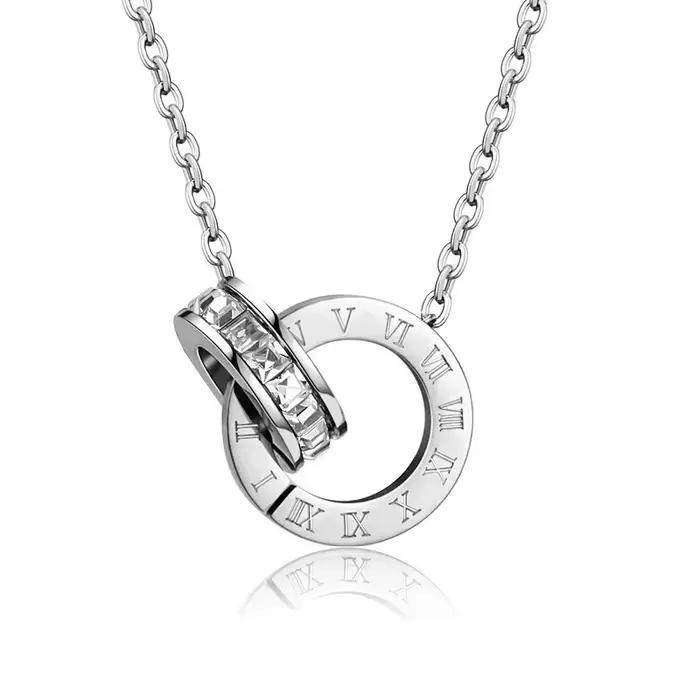 Collier en acier inoxydable plaqué or 18 carats