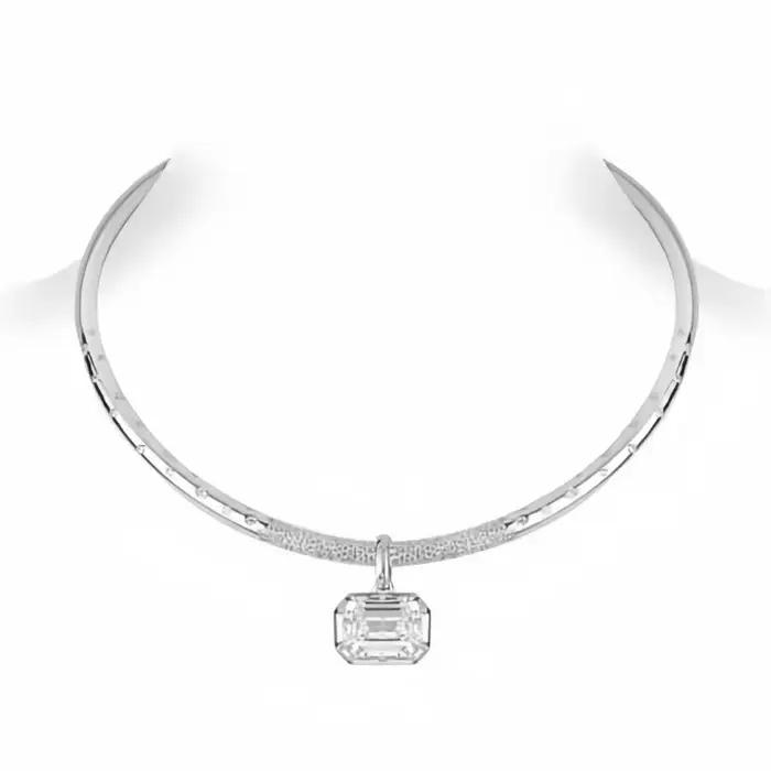 Collier pendentif couples en argent regardé 925 pur pour femme, colliers de la présidence, tendance