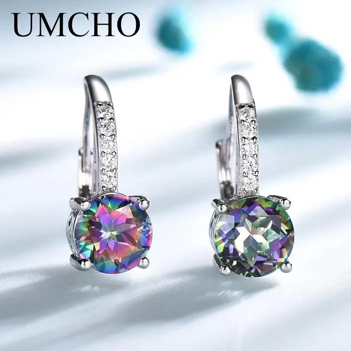 Boucles d'oreilles colorées à Clip rond de 8mm