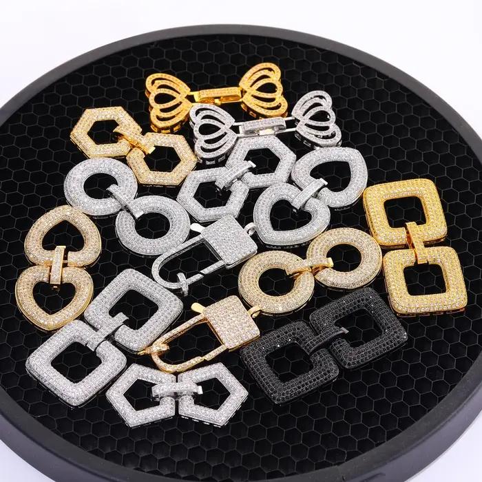 Juya 18K véritable plaqué or fabrication de bijoux montages à la main créatif connecteur attaches perle perles fermoirs accessoires fournitures