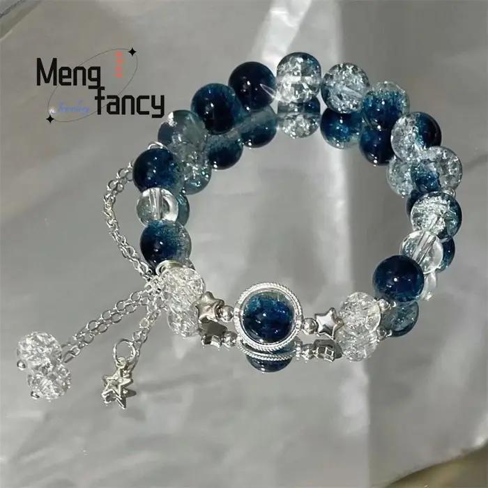 Star River – perles écrasées papillon pendantes