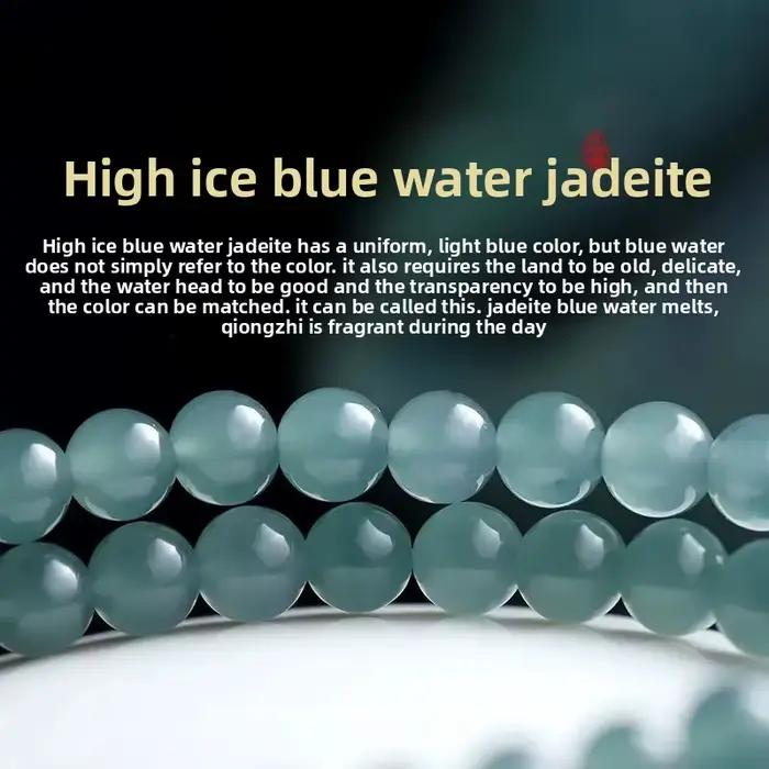 Bracelet en perles de jadéite naturelle de qualité A pour femme