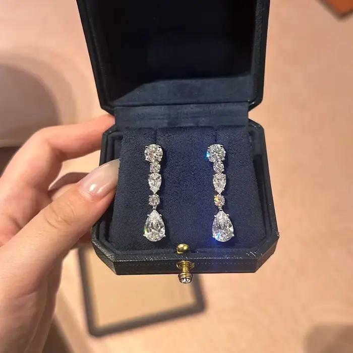 COSYA – boucles d'oreilles en argent 100% S925 pour femmes