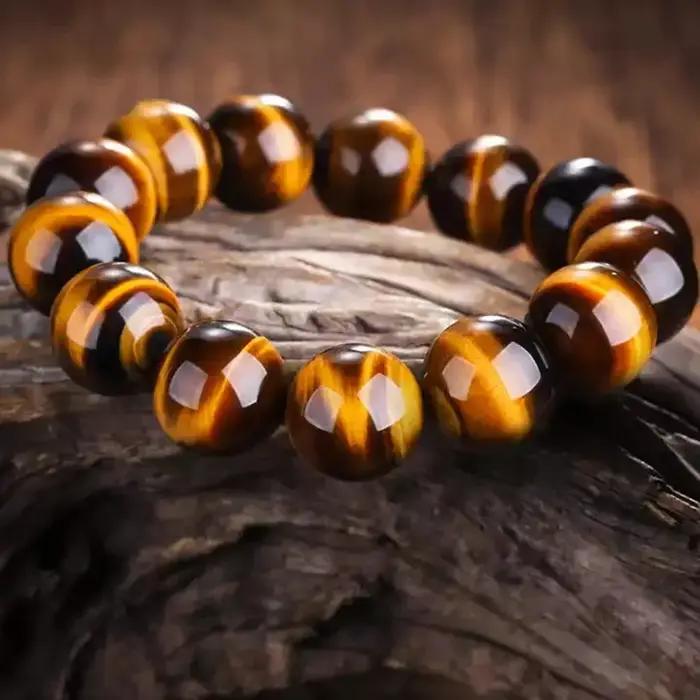 Bracelets en œil de tigre naturels pour hommes et femmes perles de pierres précieuses bracelets mode bijoux fait main pour les occasions spéciales