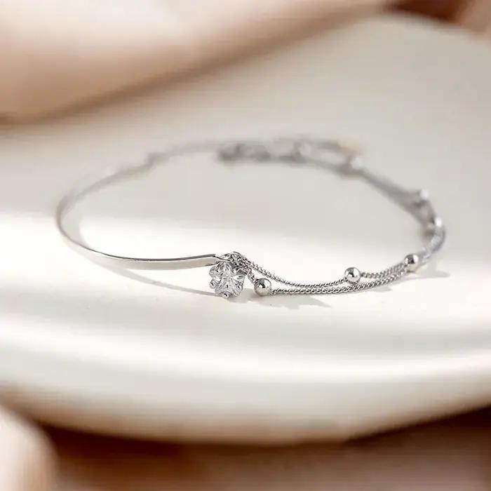 Bracelets étoiles magnifiques en argent 2025 pour femmes et filles