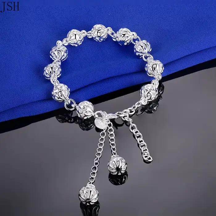 Bracelet en argent sterling 925 élégant pour femmes romantique classique soirée fête mariage