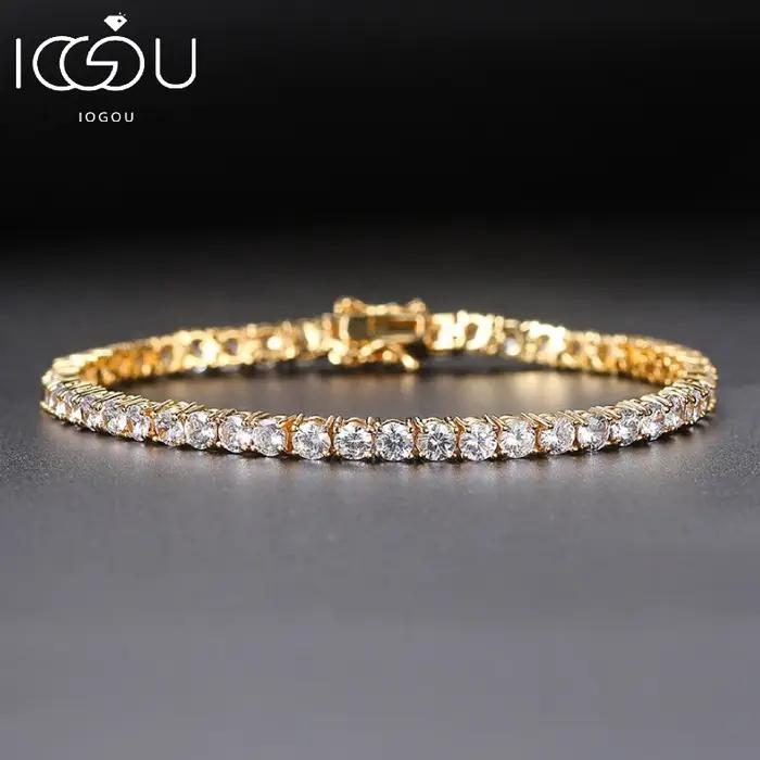 Bracelets tennis IOGOU en moissanite couleur D de 3 mm