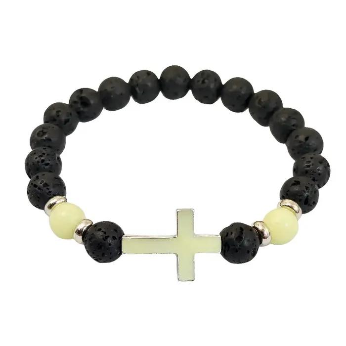 Bracelet vintage en pierre constante scintillant dans le noir avec breloque lumineuse multicolore pour homme et femme occasions spéciales