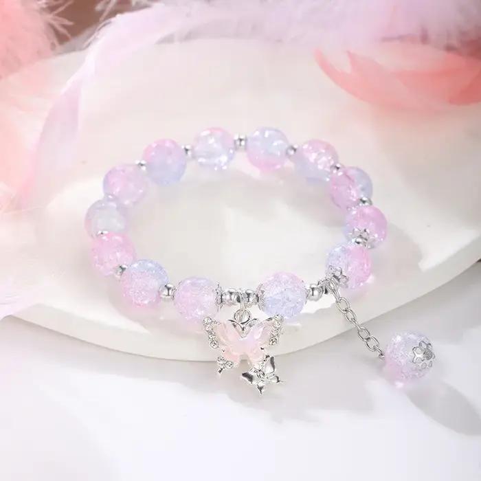 Bracelet Bohème Perles Papillon Femmes Verre Papillon Style Bureau Carrière Cadeaux Fête Anniversaire Occasions Spéciales