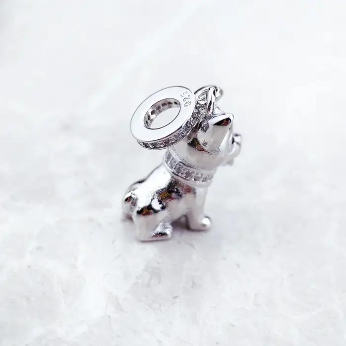 Nouveau pendentif à breloque Corgi chien 925 en argent Sterling bijoux de mode pour femme cadeau mignon