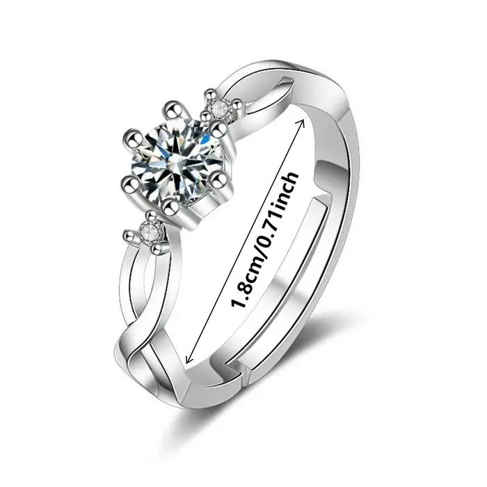 Bague Ajustable Vintage Amissié pour Femme