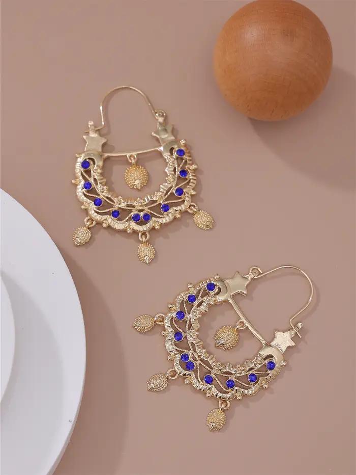 Boucles d'oreilles de mariée à la mode avec forme de hérisson