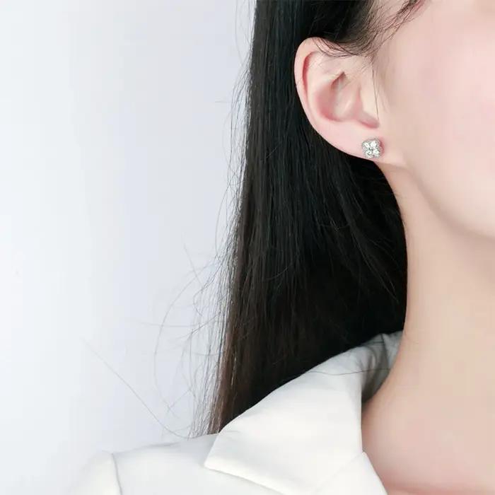 Trumium – boucles d'oreilles en Moissanite 1
