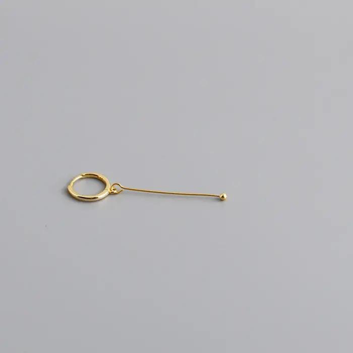 Ensemble de Boucles d'Oreilles Rondes Fermées en Argent Sterling 925