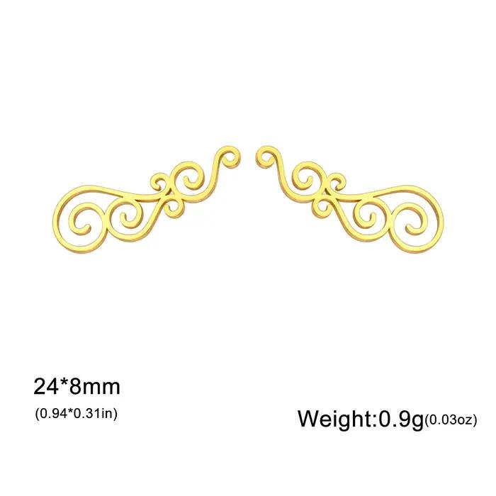 Boucles d'oreilles spirales florales en filigrane acier inoxydable pour femmes occasions spéciales cadeau anniversaire engagement fête
