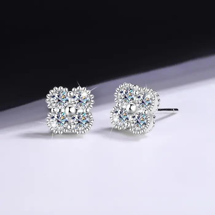 Trumium – boucles d'oreilles en Moissanite 1